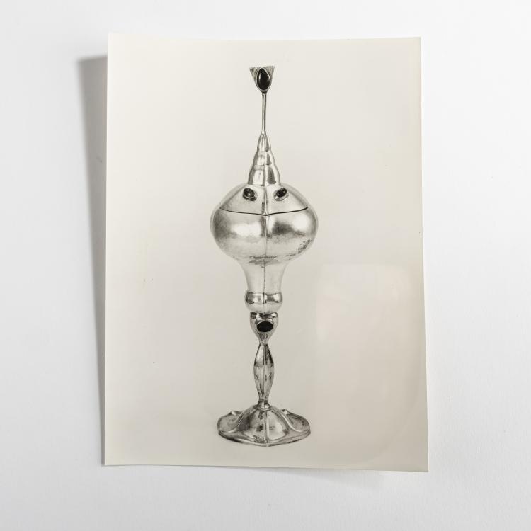 Bild 5 zu Objekt, Ciborium, 1912, Johannes Ludovicus Mathieu Lauweriks, Hagener Silberschmiede; Zwollo, Frans, 160A 31