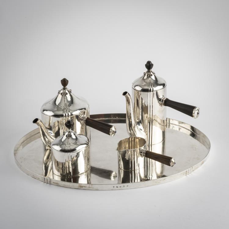 Hauptbild zu Objekt, Kaffee- und Teeservice, um 1920, Josef Hoffmann, Wiener Werkst&auml;tte, 160A 63
