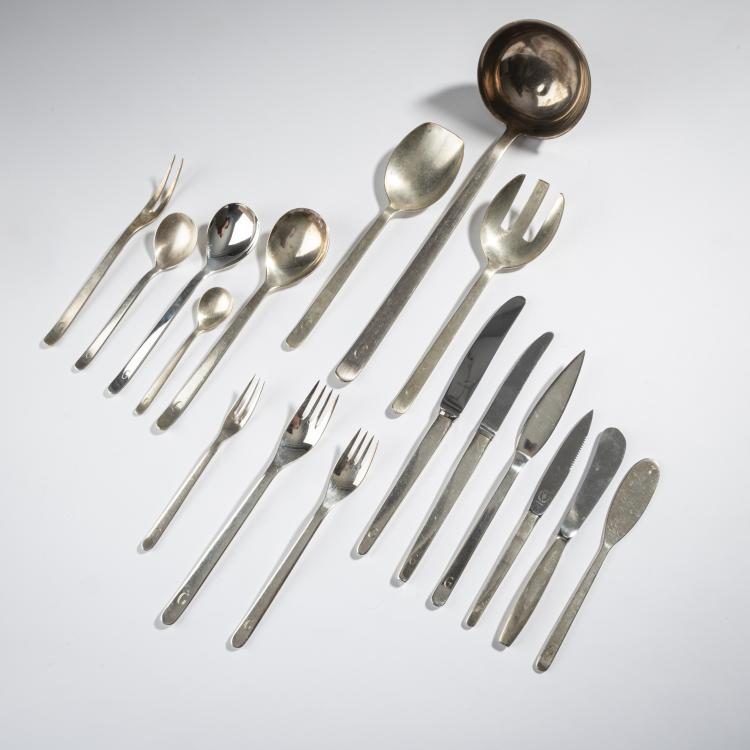 Hauptbild zu Objekt, Flatware '784/84' for 16, 1952, Carl Pott, Pott, C. Hugo, Solingen, 161C 508