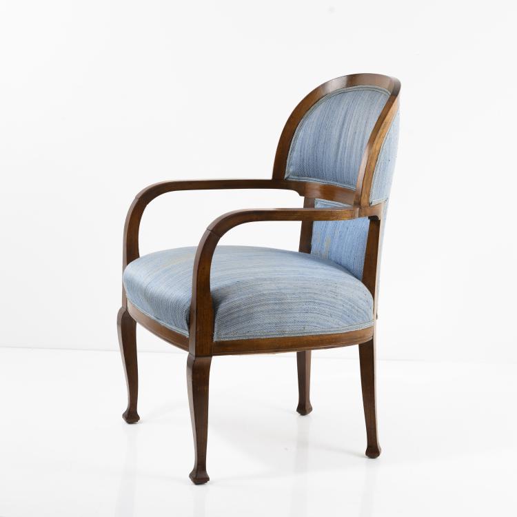 Hauptbild zu Objekt, Armchair, c. 1914, Henry van de Velde, 160A 37