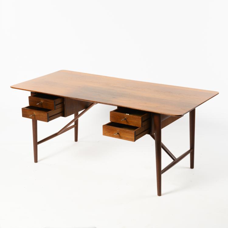 Hauptbild zu Objekt, Schreibtisch '310', um 1955, Peter Hvidt,Orla M&oslash;lgaard-Nielsen, S&ouml;borg M&ouml;bler, S&ouml;borg, 160A 128