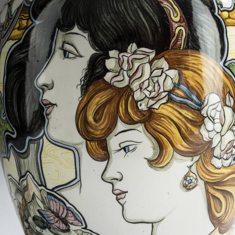 Bild 3 zu Objekt, Vase, um 1900, Societ&agrave; Ceramica di Colonnata, Sesto Fiorentino, 159C 595