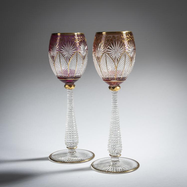 Bild 2 zu Objekt, Zwei Weingl&auml;ser, 1920er Jahre, Baccarat, Paris, 159B 81