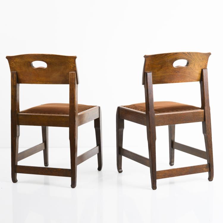 Bild 1 zu Objekt, 2 chairs, 1902, Richard Riemerschmid, Dresdener Werkst&auml;tten, Hellerau, 159C 643