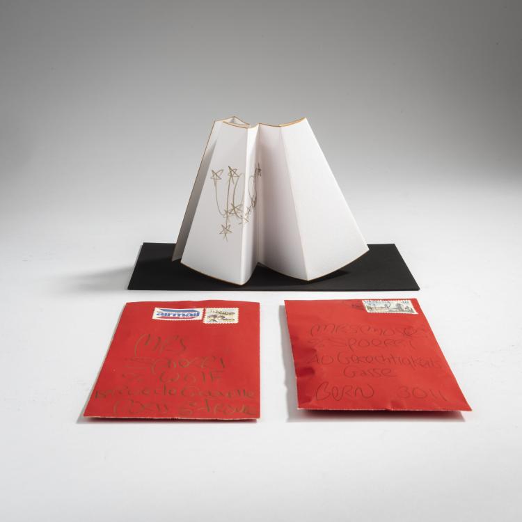 Hauptbild zu Objekt, Zwei Arbeiten auf Papier, ca. 1980, James Lee Byars, 160C 526