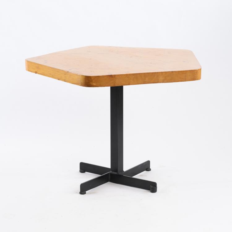 Hauptbild zu Objekt, 'Les Arcs' table, 1968, Charlotte Perriand, Steph Simon, Paris (zugeschrieben), 160A 110