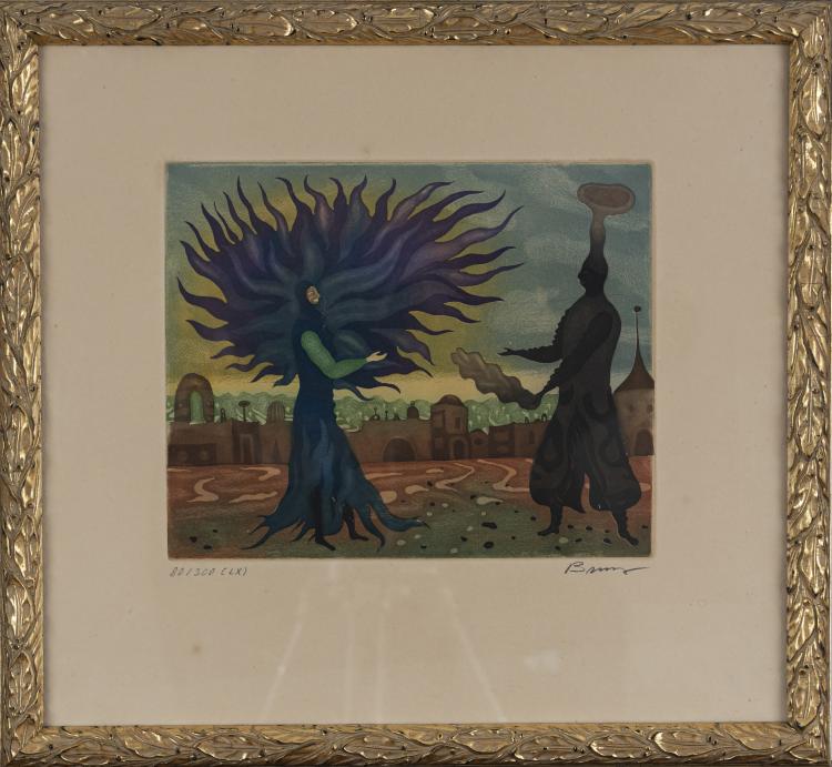 Bild 1 zu Objekt, Ohne Titel (Baum), ca. 1970, Arik Brauer, 160C 494