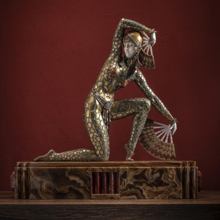 Hauptbild zu Objekt, 'Danseuse au &eacute;ventail', c. 1925, Dem&egrave;tre H. Chiparus, 159C 348