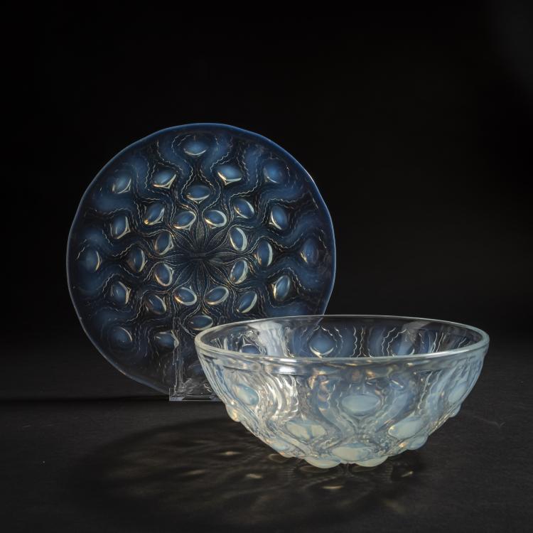 Hauptbild zu Objekt, Schale und Teller 'Bulbes N&deg; 2', 1935, Ren&eacute; Lalique, Lalique, Ren&eacute;, Wingen-sur-Moder, 159A 34