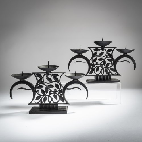 2 candlesticks, c. 1925