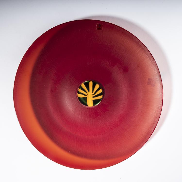 Bild 1 zu Objekt, Decorative 'Estate' plate, 1976, Laura Diaz de Santillana, Venini & C., Murano, 161B 334