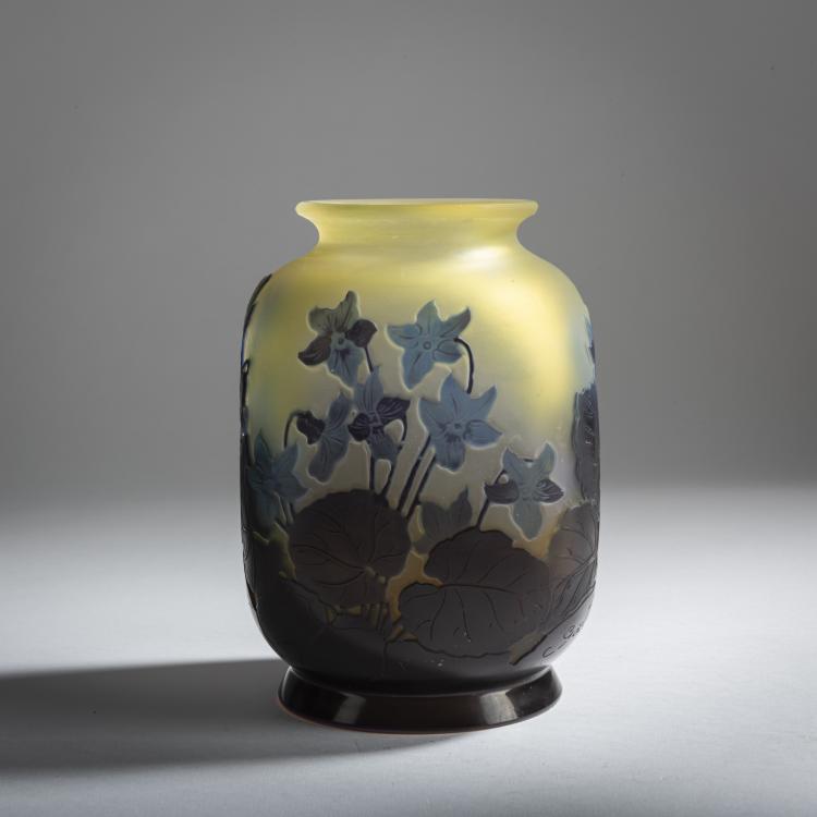 Hauptbild zu Objekt, Vase 'Violettes', 1920-36, Gall&eacute;, Etablissements, Nancy, 159B 202
