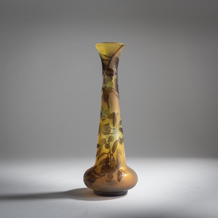 Hauptbild zu Objekt, Vase 'Prunelles', 1920-24, Gall&eacute;, Etablissements, Nancy, 159B 200