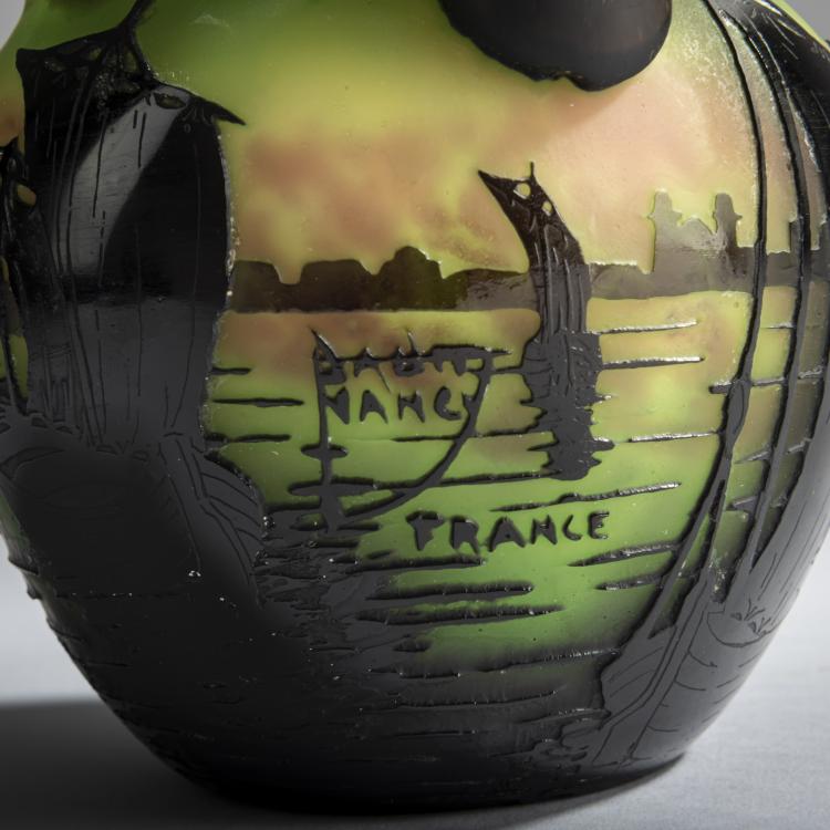 Bild 4 zu Objekt, Henkelvase 'Voiliers, soleil couchant', 1910, Daum Fr&egrave;res, Nancy, 159B 121