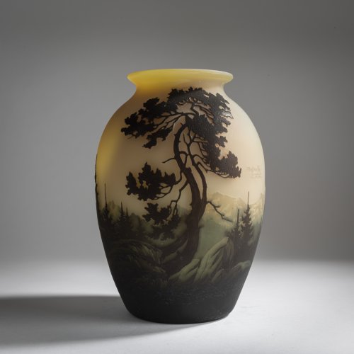 Vase 'Paysage Alpin', um 1930