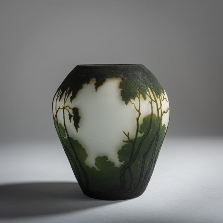 Bild 1 zu Objekt, Vase 'Paysage lacustre', um 1925, Muller Fr&egrave;res, Lun&eacute;ville, 159B 234