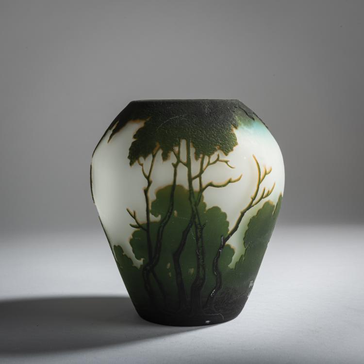 Bild 2 zu Objekt, Vase 'Paysage lacustre', um 1925, Muller Fr&egrave;res, Lun&eacute;ville, 159B 234