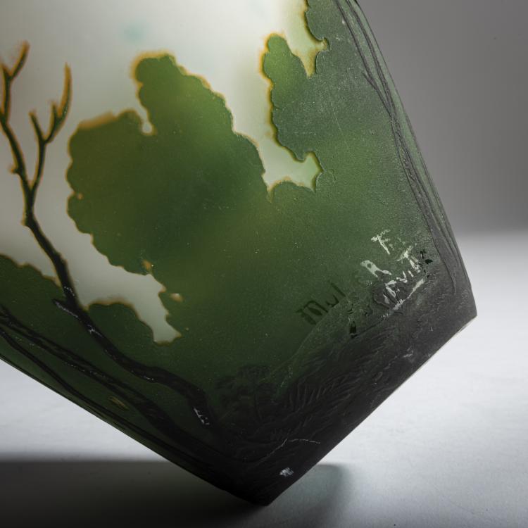 Bild 4 zu Objekt, Vase 'Paysage lacustre', um 1925, Muller Fr&egrave;res, Lun&eacute;ville, 159B 234