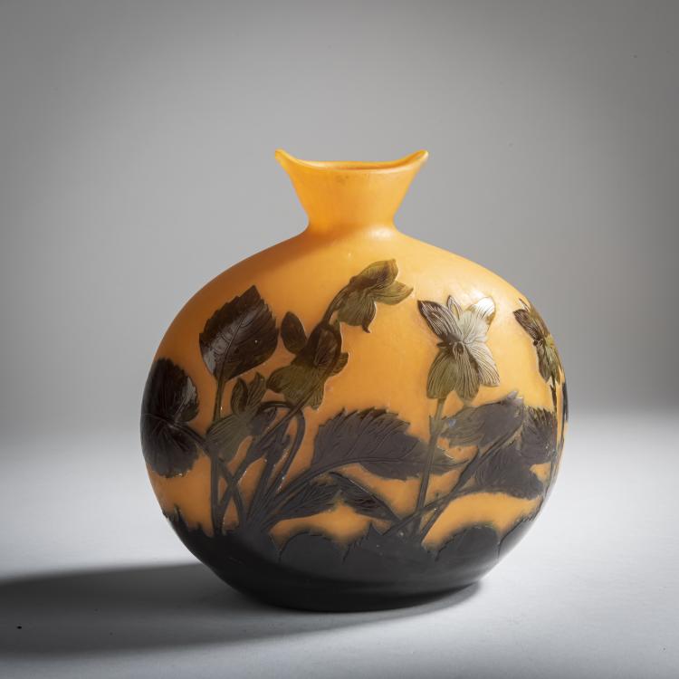 Hauptbild zu Objekt, Vase 'Violettes', um 1925, Delatte, Andr&eacute;, Nancy, 159B 167