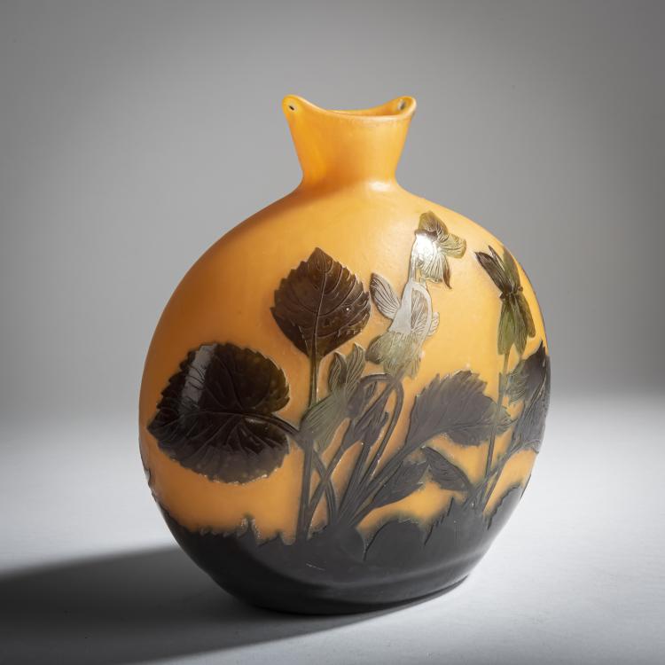Bild 1 zu Objekt, Vase 'Violettes', um 1925, Delatte, Andr&eacute;, Nancy, 159B 167
