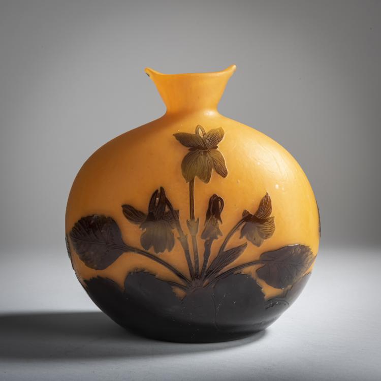 Bild 3 zu Objekt, Vase 'Violettes', um 1925, Delatte, Andr&eacute;, Nancy, 159B 167