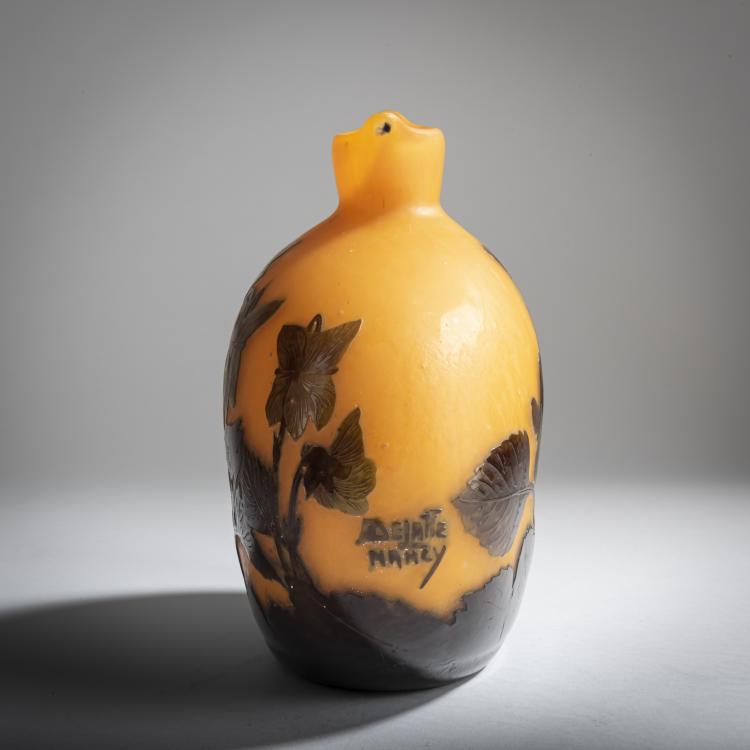 Bild 4 zu Objekt, Vase 'Violettes', um 1925, Delatte, Andr&eacute;, Nancy, 159B 167