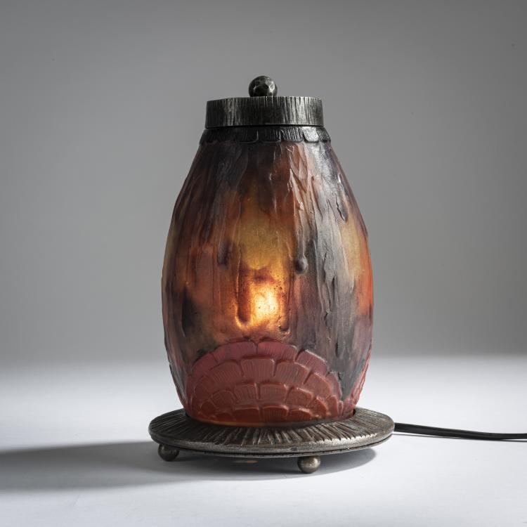 Hauptbild zu Objekt, Veilleuse 'Fruits tropicaux', um 1925, Argy-Rousseau, Gabriel, Paris, 159B 78