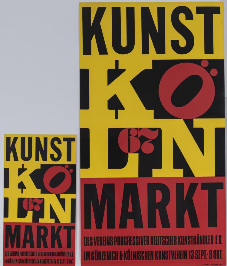 Hauptbild zu Objekt, 'Kunstmarkt K&ouml;ln 67', 1967 (both formats), Robert Indiana, 160C 476