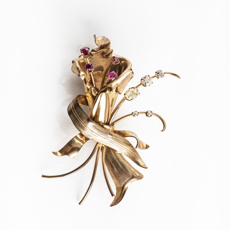 Hauptbild zu Objekt, Brooch, 1940s, USA, 160E 726