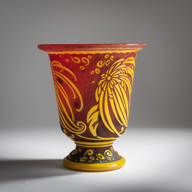 Bild 1 zu Objekt, Vase 'Chrysanth&egrave;mes', um 1924, Daum Fr&egrave;res, Nancy, 159B 157