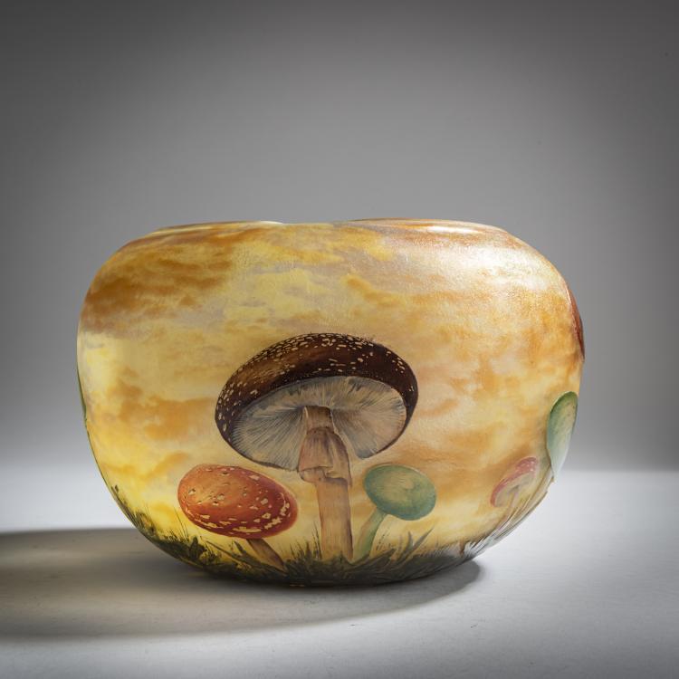 Hauptbild zu Objekt, 'Champignons' Vase, c. 1907, Daum Fr&egrave;res, Nancy, 159B 119