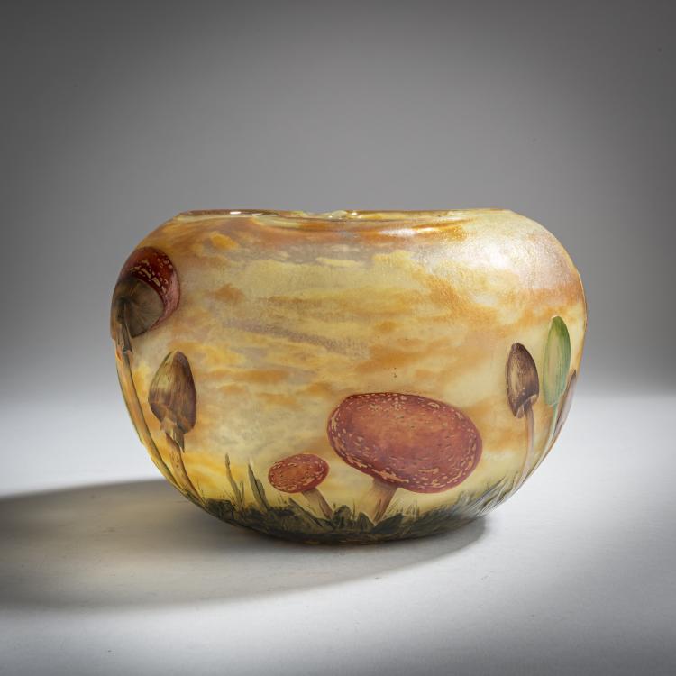 Bild 2 zu Objekt, 'Champignons' Vase, c. 1907, Daum Fr&egrave;res, Nancy, 159B 119