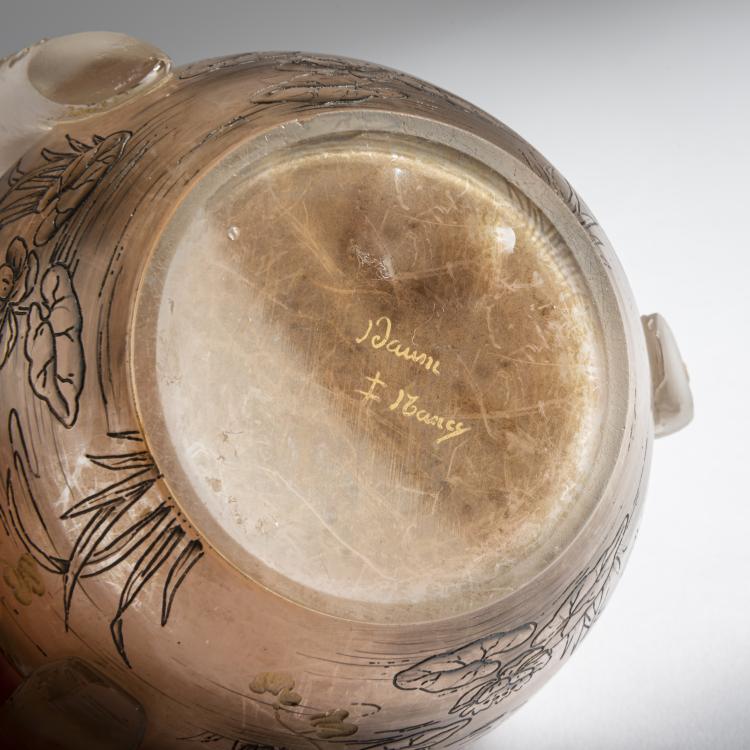 Bild 3 zu Objekt, Henkelvase 'Herons', 1895, Daum Fr&egrave;res, Nancy, 159B 89