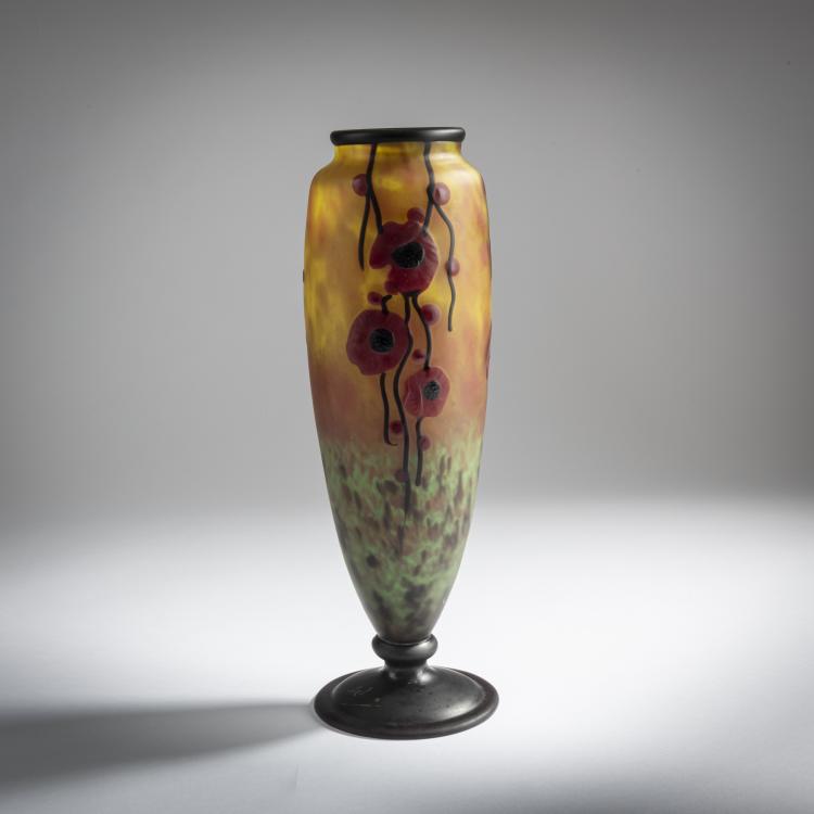 Hauptbild zu Objekt, Vase 'Coquelicots', 1924-25, Schneider, Epinay-sur-Seine, 159B 266