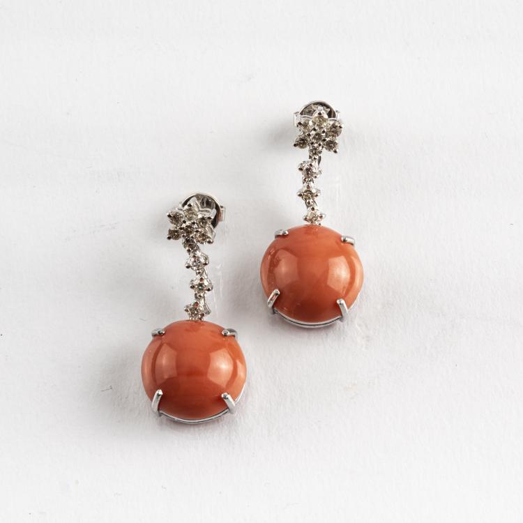Hauptbild zu Objekt, Pair of earrings, 1980s, Deutschland, 160E 743