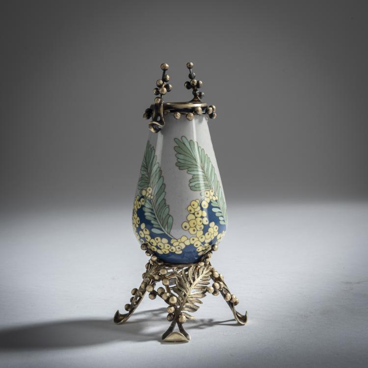 Bild 1 zu Objekt, Vase 'Mimosas' mit Silbermontierung, 1903, Paul Fran&ccedil;ois Louchet, Louchet, Paul, Paris, 159C 474