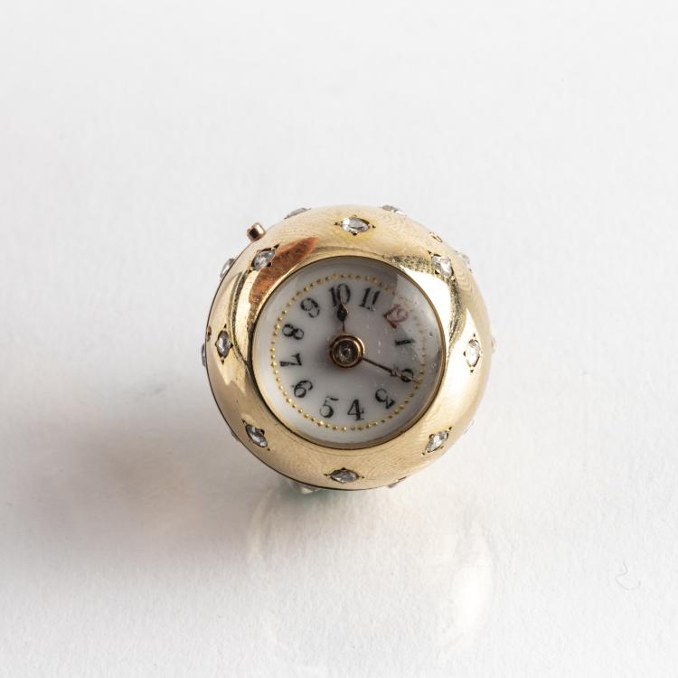 Hauptbild zu Objekt, Kugeluhr / Taschenuhr, 1960er Jahre, Deutschland, 160E 734