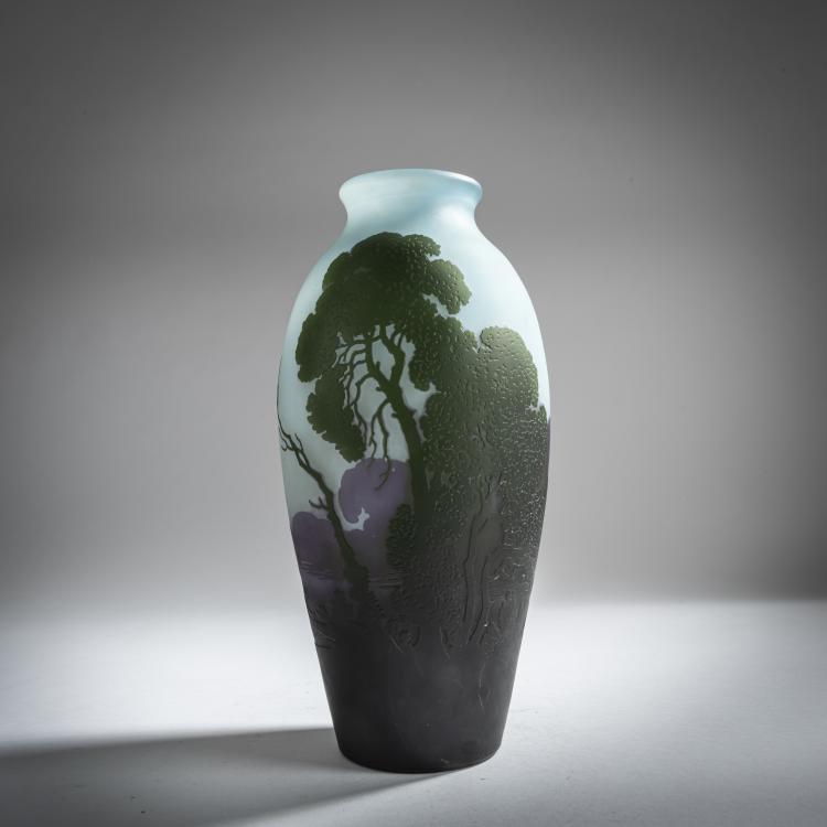 Hauptbild zu Objekt, Vase 'Paysage', 1920er Jahre, Ferry, G., Nancy, 159B 169