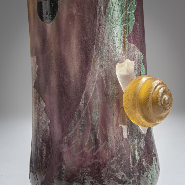 Bild 5 zu Objekt, 'Vigne et Escargots' vase, 1904, Daum Fr&egrave;res, Nancy, 159B 111