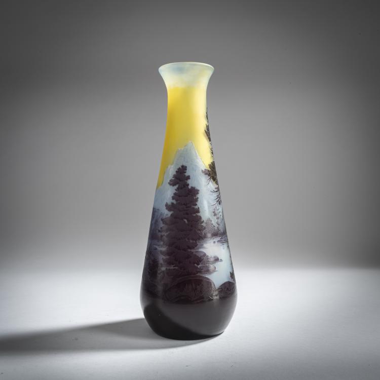 Bild 2 zu Objekt, Vase 'Paysage des Alpes', um 1908-20, Gall&eacute;, Etablissements, Nancy, 159B 194