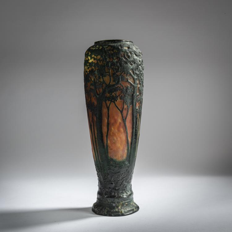 Bild 3 zu Objekt, Vase 'Ch&ecirc;nes violatres', um 1909/10, Daum Fr&egrave;res, Nancy, 159B 120