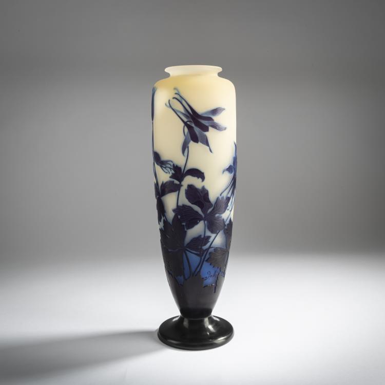 Hauptbild zu Objekt, Vase 'Ancolies', 1925-36, Gall&eacute;, Etablissements, Nancy, 159B 212