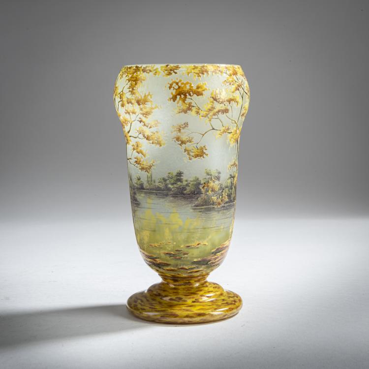 Bild 1 zu Objekt, Vase 'Paysage en &eacute;t&eacute;', 1903-05, Daum Fr&egrave;res, Nancy, 159B 109