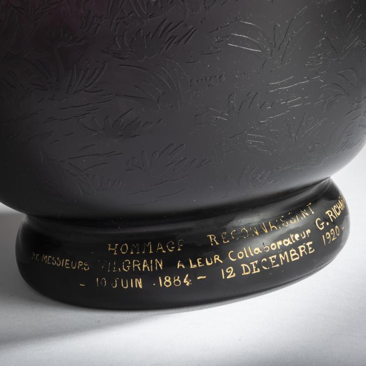 Bild 3 zu Objekt, Vase 'Paysage lacustre, Cr&eacute;puscule', 1910-15, Daum Fr&egrave;res, Nancy, 159B 127