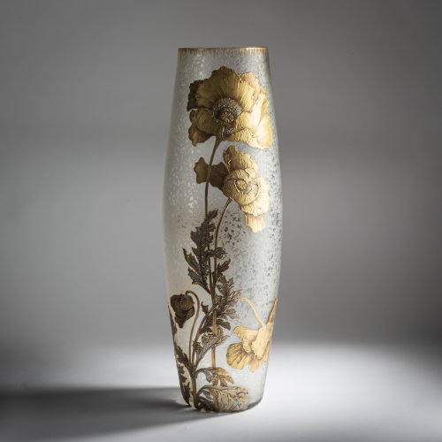 Vase 'Pavots dorés et argentés', c. 1900