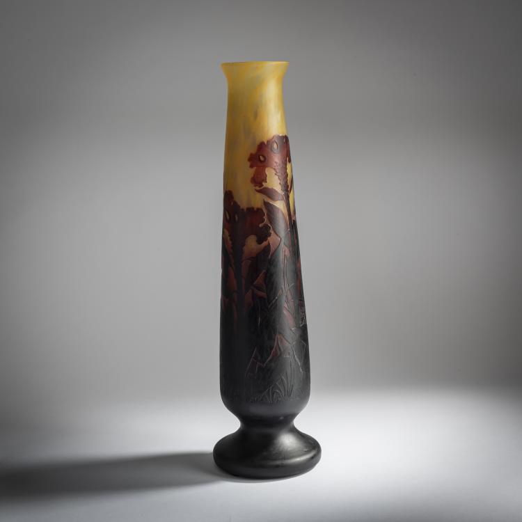 Bild 1 zu Objekt, Vase 'Cr&ecirc;te de coq', um 1913, Daum Fr&egrave;res, Nancy, 159B 149