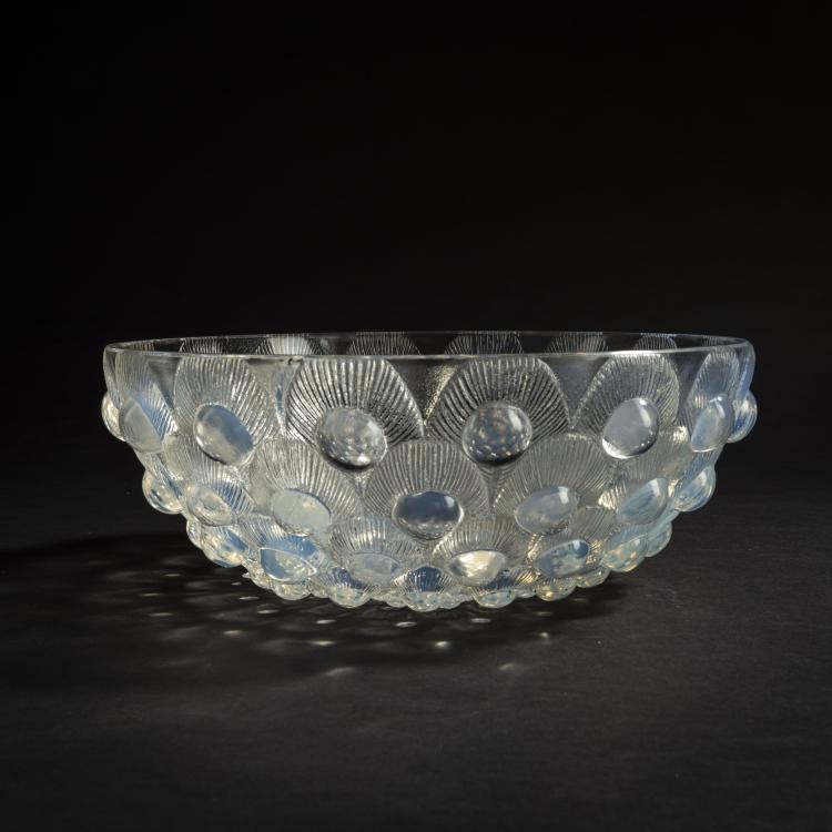 Hauptbild zu Objekt, Schale 'Plumes de paon', 1932, Ren&eacute; Lalique, Lalique, Ren&eacute;, Wingen-sur-Moder, 159A 27