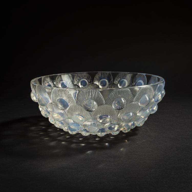 Bild 1 zu Objekt, Schale 'Plumes de paon', 1932, Ren&eacute; Lalique, Lalique, Ren&eacute;, Wingen-sur-Moder, 159A 27