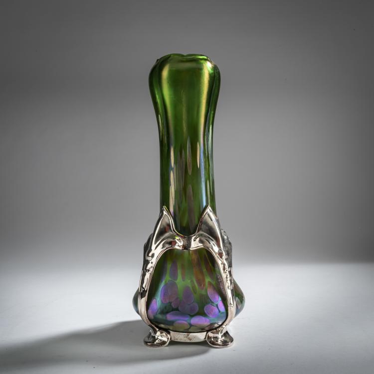 Bild 2 zu Objekt, 'Papillon'-Vase mit Metallmontierung, um 1904, L&ouml;tz Wwe., Klosterm&uuml;hle, 159B 317
