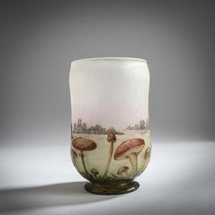 Hauptbild zu Objekt, Vase 'Champignons sous la pluie', 1907, Daum Fr&egrave;res, Nancy, 159B 117